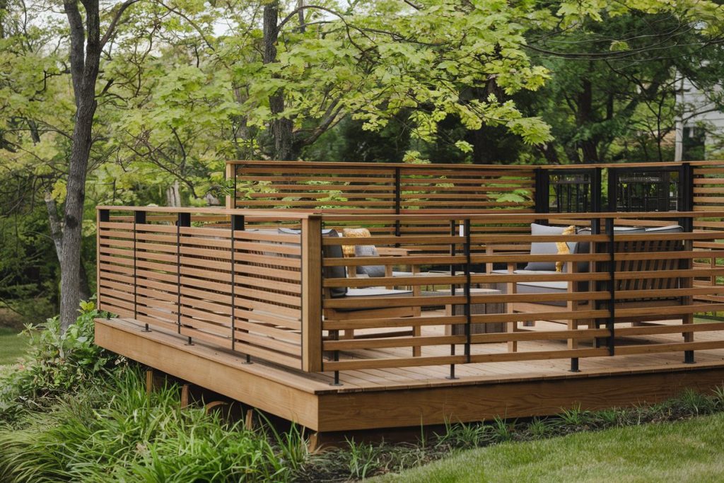 wood deck railing ideas