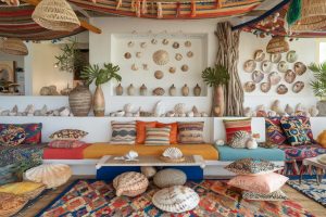 Decorating with Seashells Bohemian Style