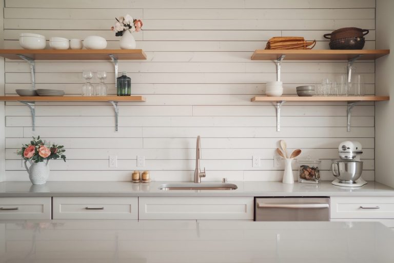 shiplap kitchen backsplash