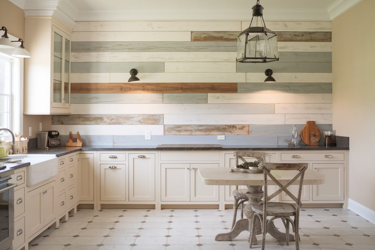 shiplap kitchen backsplash