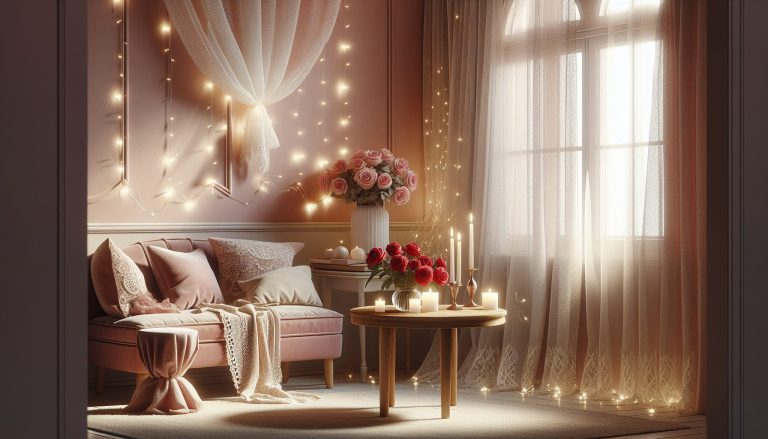 simple romantic room decoration​