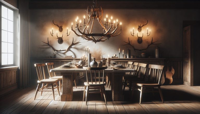 rustic dining room lighting​