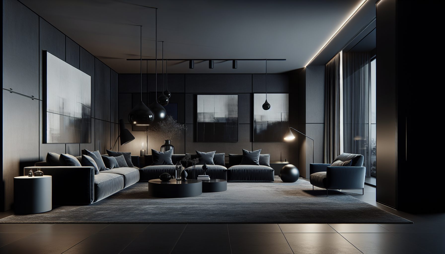 dark interior design