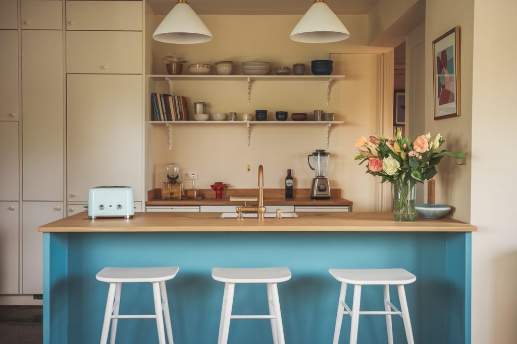 kitchen island accent color​