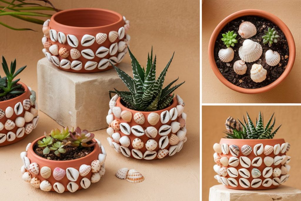 Seashell Planters