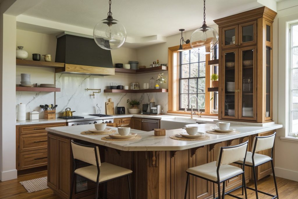 Corner Kitchen Island