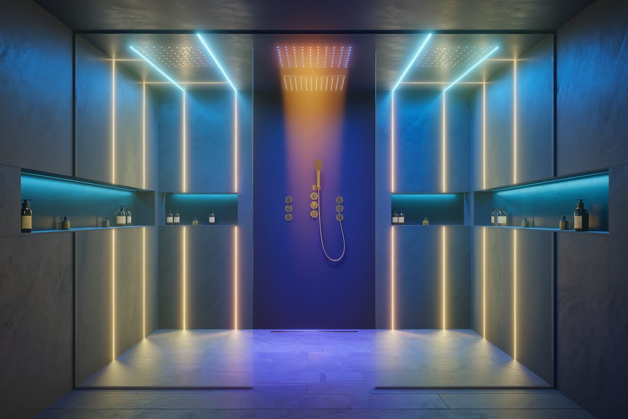 modern shower