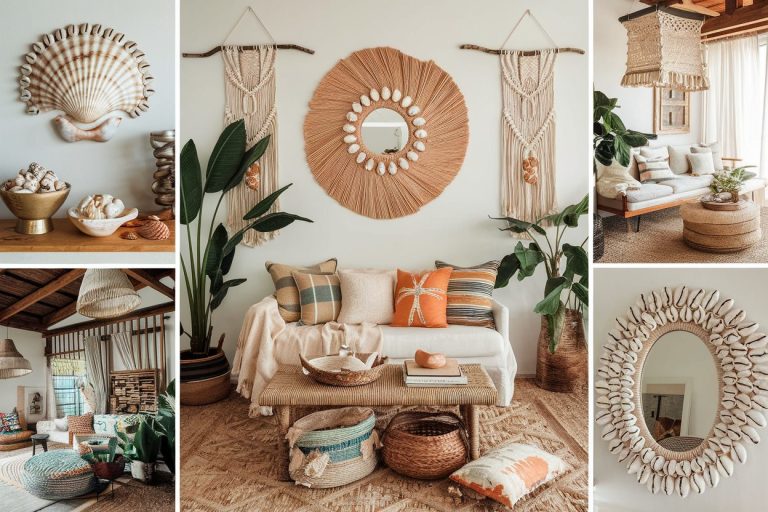 Decorating with Seashells Bohemian Style