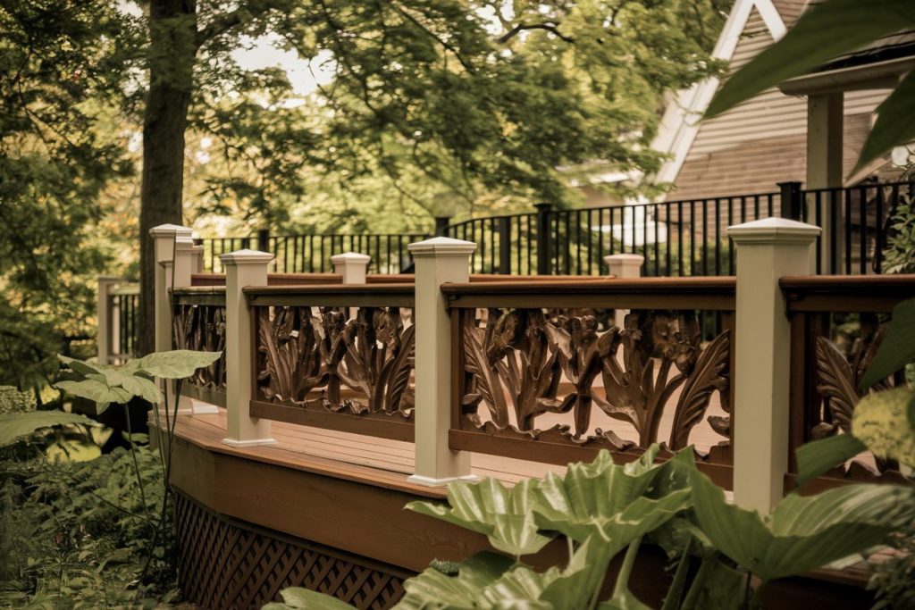 wood deck railing ideas