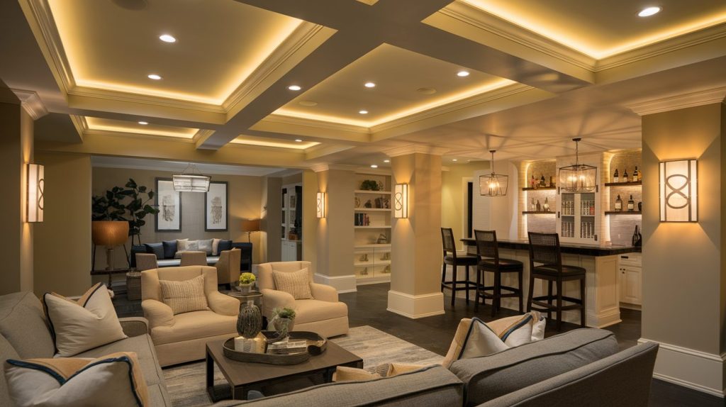 basement lighting ideas