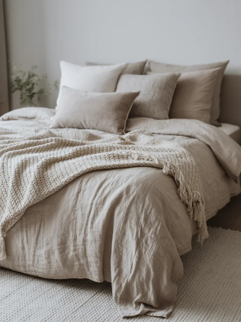 Cozy Textiles and Layers for Scandinavian Bedrooms