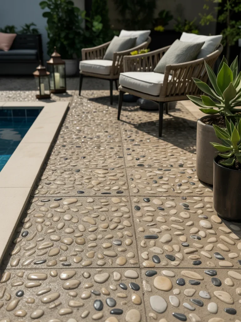Exposed Aggregate Concrete Patios